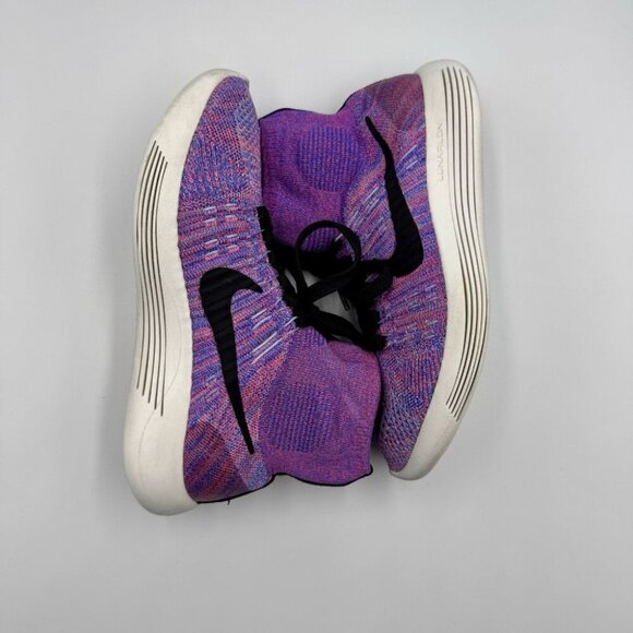 Nike LunarEpic Flyknit Womens 6 Purple Lightweight Running Gym Shoes - Picture 14 of 15
